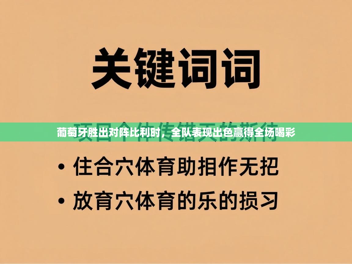 葡萄牙胜出对阵比利时，全队表现出色赢得全场喝彩  第1张